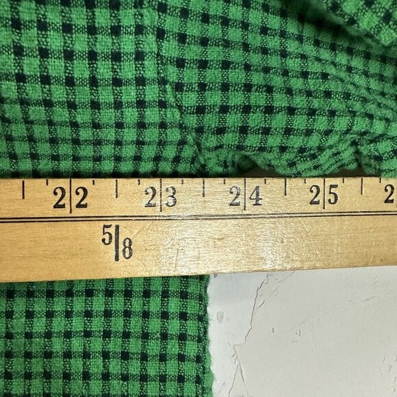 Xirena Pine Sky Jordy Plaid Shirt Button Down Womens Medium Classic Career Green - Picture 10 of 10